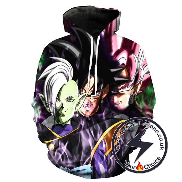 Dragon Ball Z - Black Goku & Zamasu 3D - Hoodies